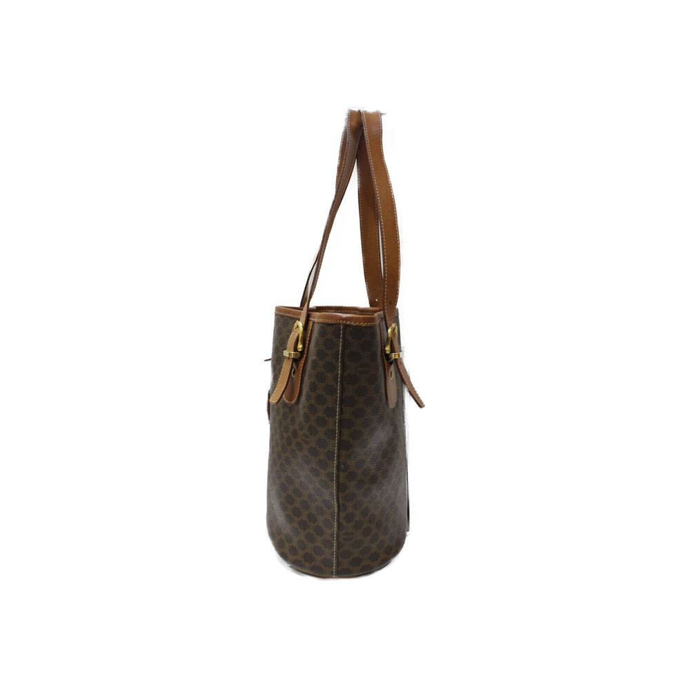 Celine Macadam Leather Tote Bag Brown - Picture 2 of 7